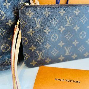 Louis Vuitton Monogram Neverfull Pouchette MM NEW VACHETTA  SOLD OUT